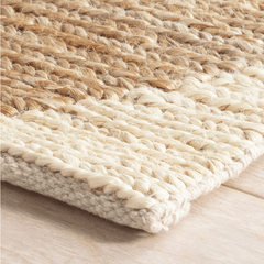 Harwich Natural Handwoven Jute Rug - Our Boat House
