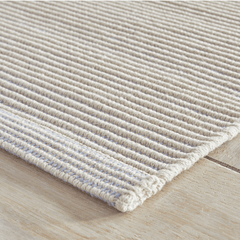 Haverhill Handwoven Cotton Rug - French Blue - Our Boat House
