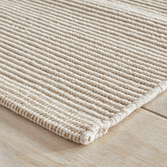Haverhill Handwoven Cotton Rug - Natural - Our Boat House