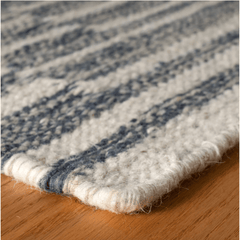 Heights Denim Handwoven Wool Rug - Our Boat House