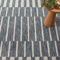 Heights Denim Handwoven Wool Rug - Our Boat House