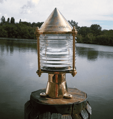 Helsinki Brass Piling Light w/Pointed Top