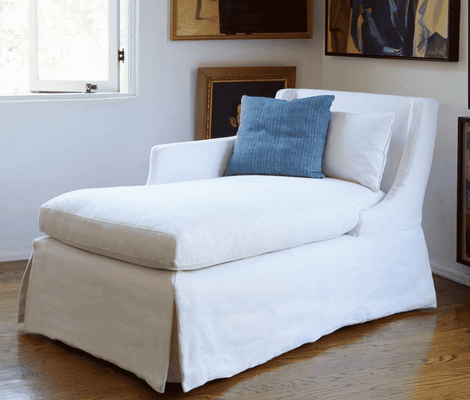 Hemingway Slipcovered 30in LAF Chaise - Our Boat House