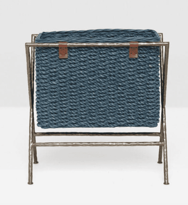 Hemley Magazine/Catalog Rack in Denim Seagrass - Our Boat House