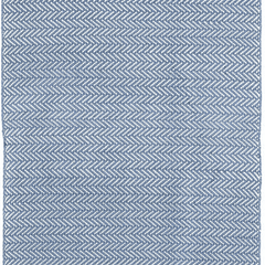 Herringbone Indoor/ Outdoor Rug - Denim Blue & Ivory - Our Boat House