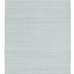 Herringbone Indoor/ Outdoor Rug - Light Blue & Ivory - Our Boat House