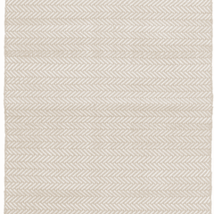 Herringbone Indoor/ Outdoor Rug - Linen & White - Our Boat House