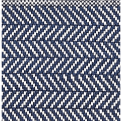 Herringbone Indoor/ Outdoor Rug - Navy & Ivory - Our Boat House