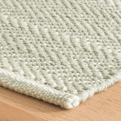 Herringbone Woven Cotton Rug - Ocean - Our Boat House