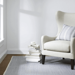 Herringbone Woven Cotton Rug - Swedish Blue - Our Boat House