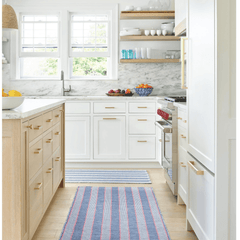 Hillsgrove Stripe Denim Handwoven Cotton Rug - Our Boat House