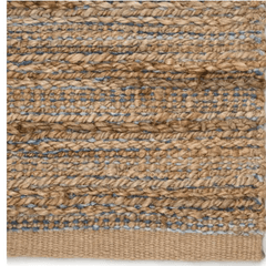Himalaya Jute Rug - Tapioca & Artic Ice - Our Boat House