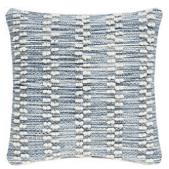 Hobnail Indoor/Outdoor Pillow - Stripe Blue - Our Boat House