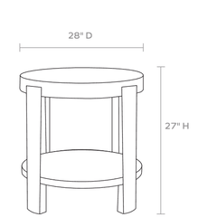 Holmes Round Side Table - Our Boat House
