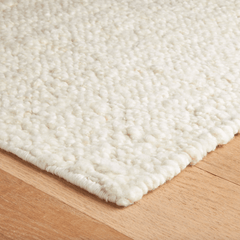 Holmstead Ivory Handwoven Wool Rug - Our Boat House