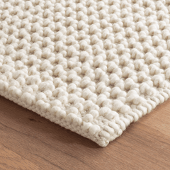 Hooper Handwoven Wool Rug - Ivory - Our Boat House