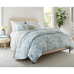 Ines Linen Blue Duvet Cover - Our Boat House