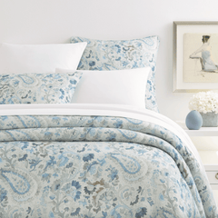 Ines Linen Blue Duvet Cover - Our Boat House