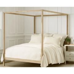 Interlaken Ivory Matelasse Coverlet - Our Boat House
