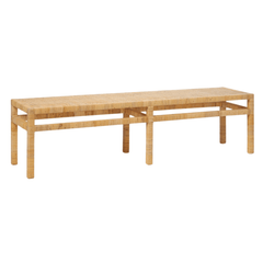 Islamorada Rattan Bench - Three Sizes - Our Boat House