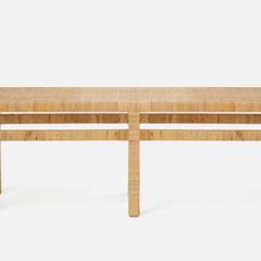 Islamorada Rattan Bench - Three Sizes - Our Boat House