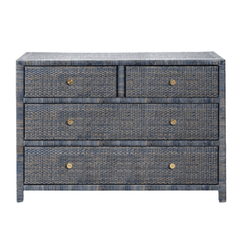 Islamorada Rattan Navy Dresser - Three Sizes - Our Boat House