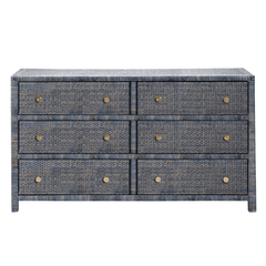 Islamorada Rattan Navy Dresser - Three Sizes - Our Boat House
