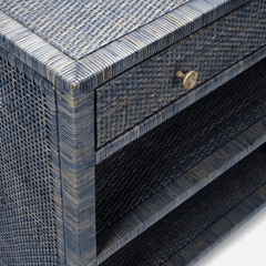 Islamorada Rattan Navy Night Stand - Three Sizes - Our Boat House