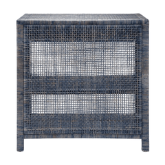 Islamorada Rattan Navy Night Stand - Three Sizes - Our Boat House