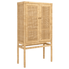 Islamorada Rattan Tall Cabinet - Our Boat House