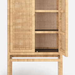 Islamorada Rattan Tall Cabinet - Our Boat House