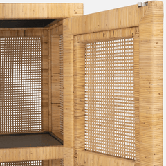 Islamorada Rattan Tall Narrow Cabinet - Our Boat House