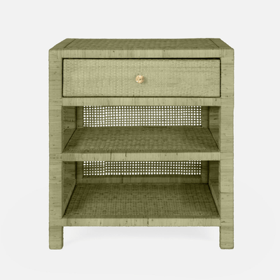 Islamorada Sage Rattan Night Stand - Three Sizes - Our Boat House
