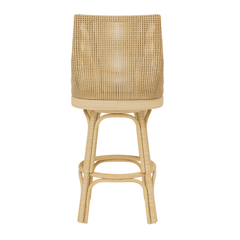 Islamorada Stool w/White Performance Fabric - Bar Height - Our Boat House