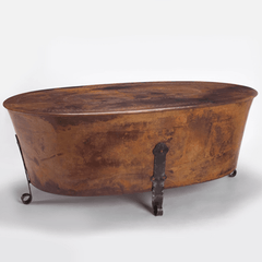 Jackson Hole Copper Oval Cauldron Coffee Table - Two Sizes - Our Boat House