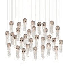 Jellyfish 30 - Light Linear Multi - Drop Pendant - Our Boat House