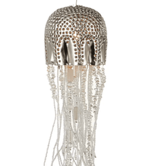 Jellyfish Single Nickel 1 - Light Pendant - Our Boat House