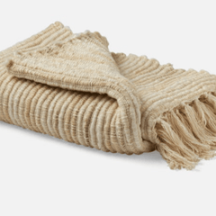 Juno Woven Throw - Natural - Our Boat House