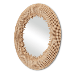 Kalahari Wood Bead Mirror - Our Boat House
