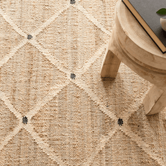 Kali Woven Jute Rug - Natural - Our Boat House