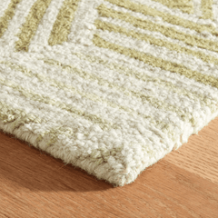 Karari Moss Hand Hooked Wool Rug - Our Boat House