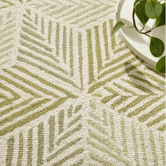 Karari Moss Hand Hooked Wool Rug - Our Boat House
