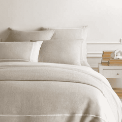 Keaton Linen Duvet Cover - Natural - Our Boat House