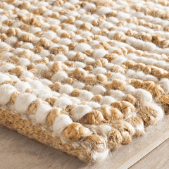 Kelan Ivory Handwoven Jute Rug - Our Boat House