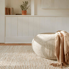 Kelan Ivory Handwoven Jute Rug - Our Boat House