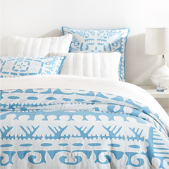 Knight Wood Cutwork Lapis Coverlet - Our Boat House