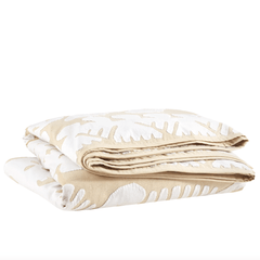 Knight Wood Cutwork Natural Coverlet - Our Boat House