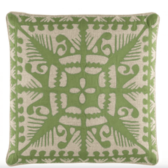 Knight Wood Linen Decorative Pillow - Olive Green - Our Boat House