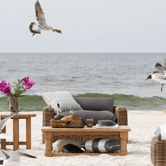 Kona Outdoor Wicker Sofa - Raffia - Our Boat House