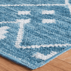 Kota Indigo - Machine Washable Rug - Our Boat House